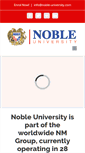 Mobile Screenshot of noble-university.com