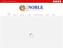 Tablet Screenshot of noble-university.com